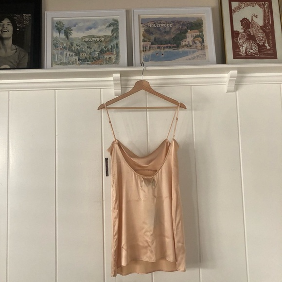 ▪️sold▪️nwt reformation plum dress gold aura - Picture 7 of 8